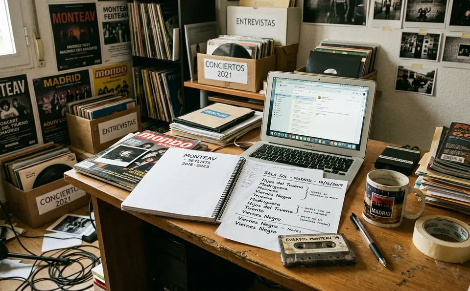 Imagen del archivo de setlists